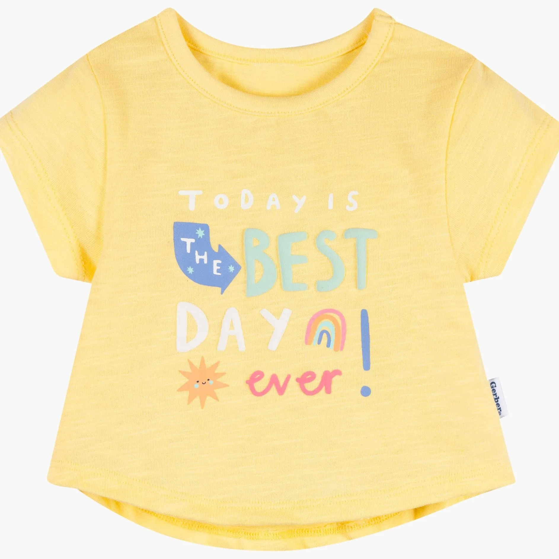 3-Pack Baby & Toddler Girls Best Day Ever Short Sleeve Graphic T-Shirts