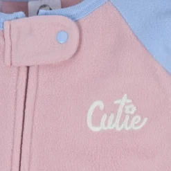 2-Pack Baby & Toddler Girls Blue Cutie Fleece Pajamas