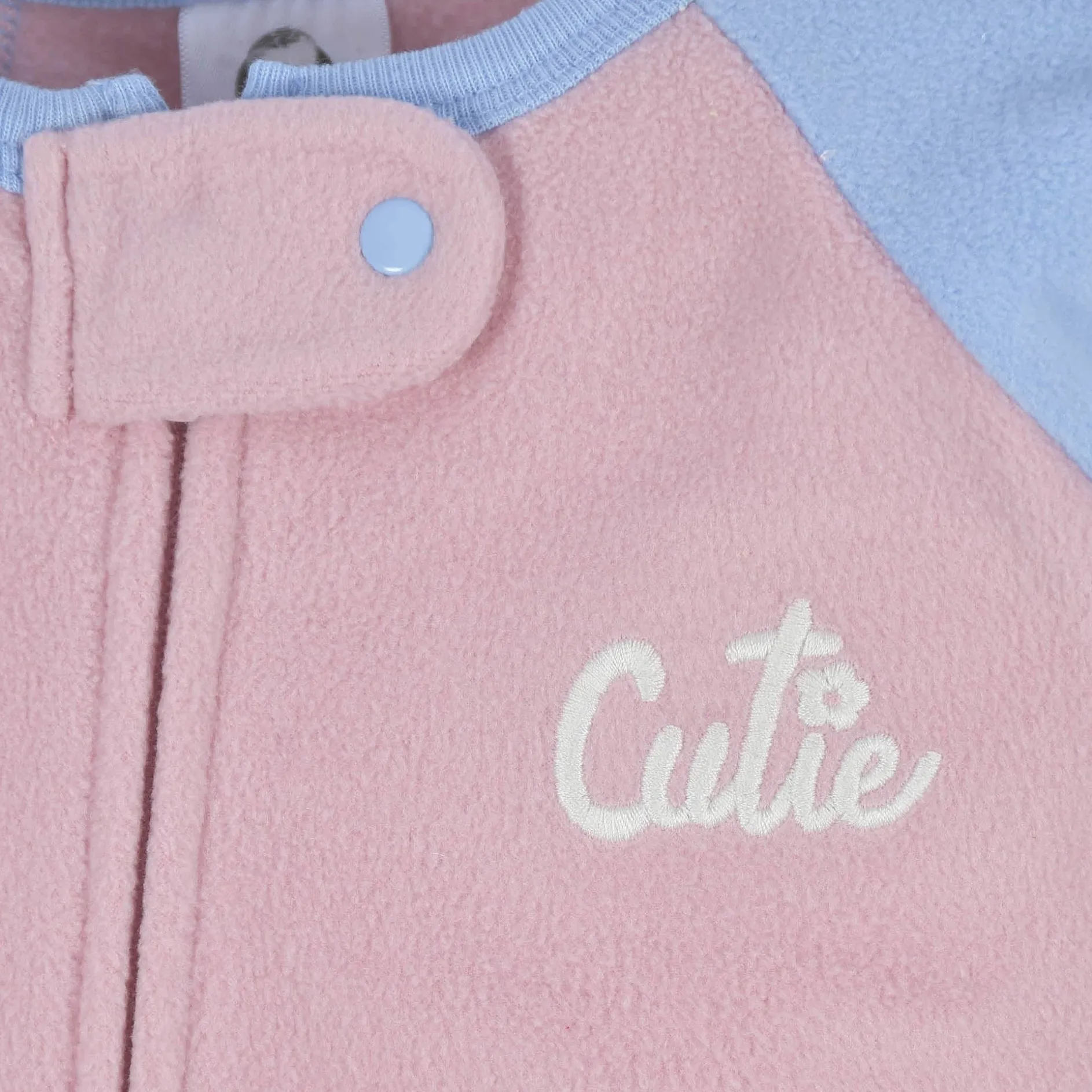2-Pack Baby & Toddler Girls Blue Cutie Fleece Pajamas