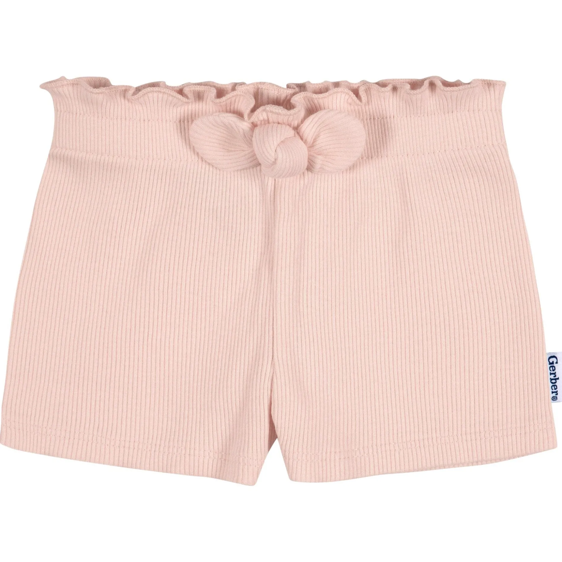 3-Pack Baby & Toddler Girls Blue & Pinks Pull-On Knit Shorts