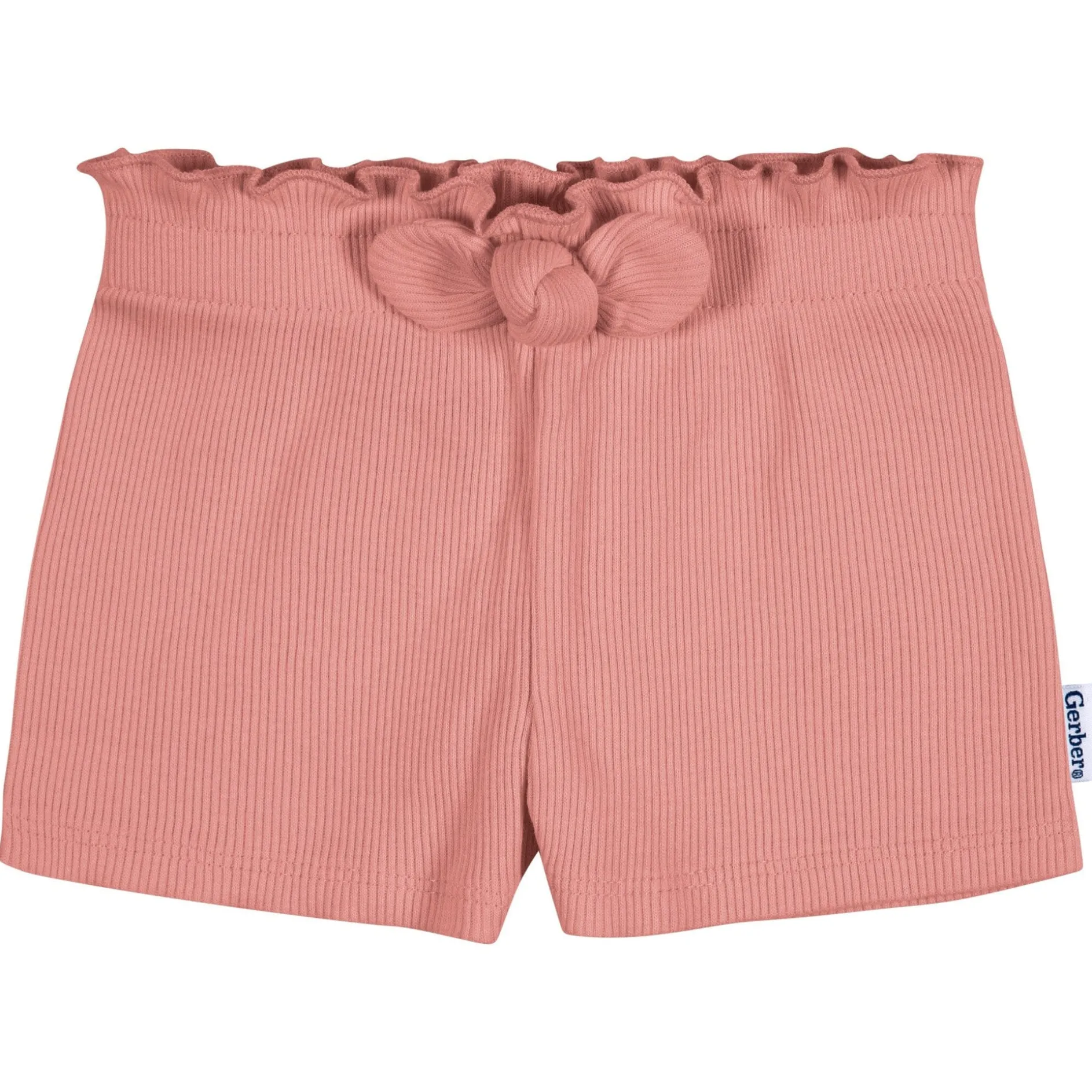 3-Pack Baby & Toddler Girls Blue & Pinks Pull-On Knit Shorts