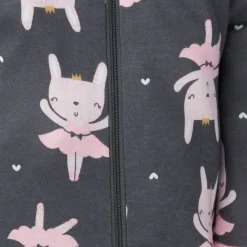 2-Pack Baby & Toddler Girls Bunny Snug Fit Footed Cotton Pajamas