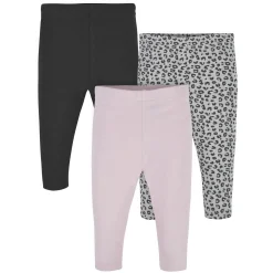 3-Pack Baby & Toddler Girls Cheetah Premium Leggings