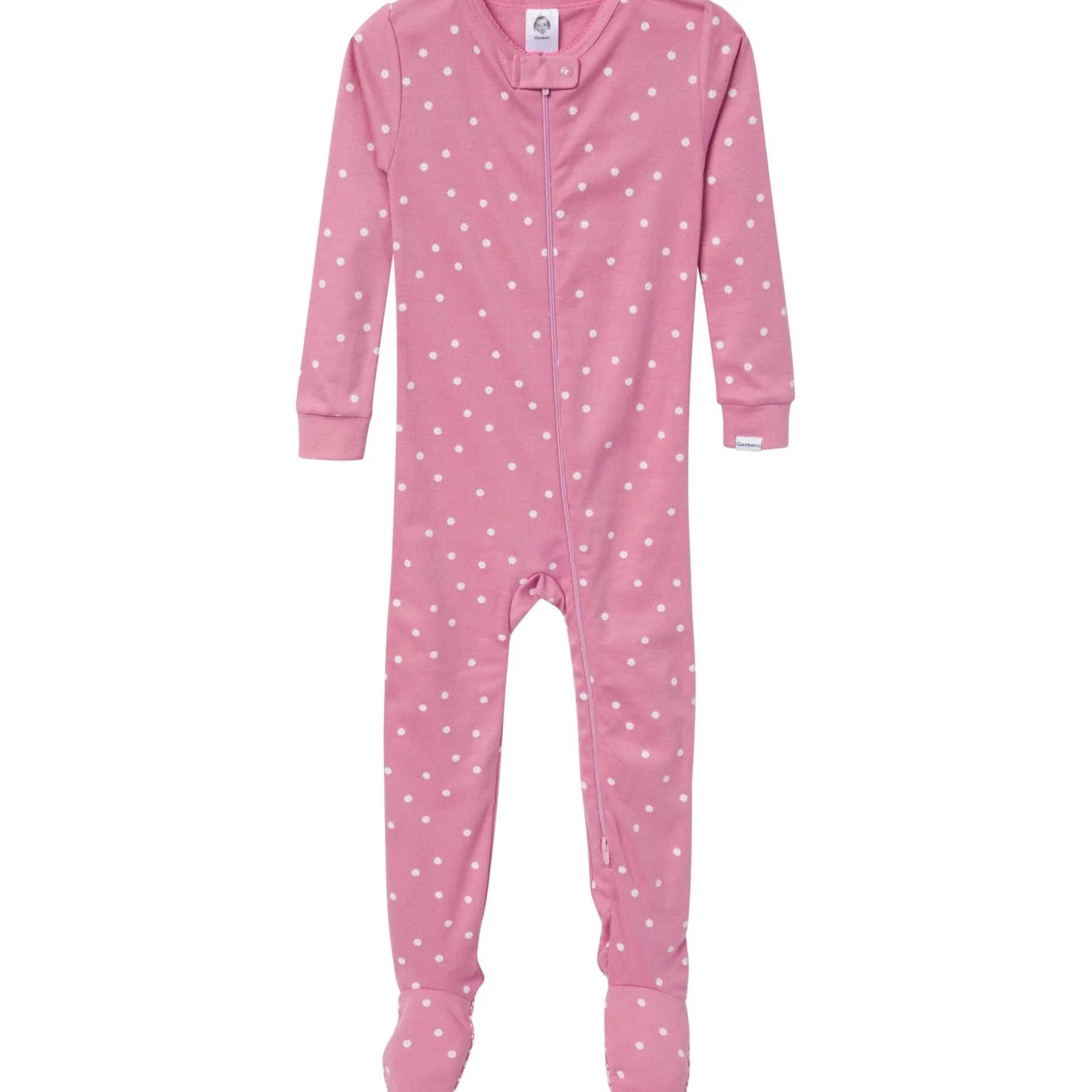 2-Pack Baby & Toddler Girls Dogs Snug Fit Footed Pajamas