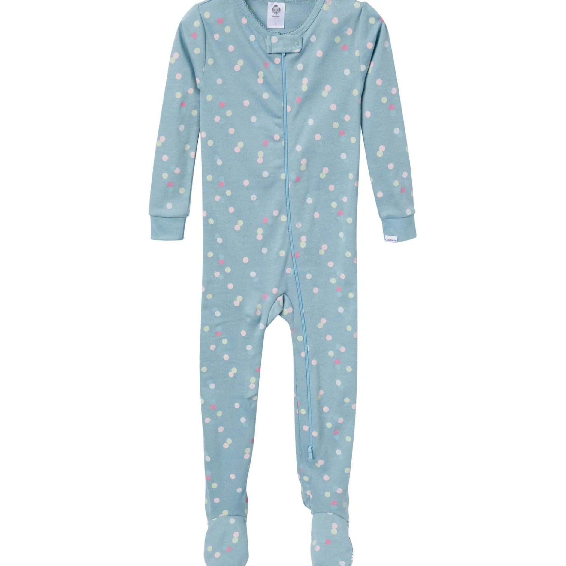 4-Pack Baby & Toddler Girls Dogs Snug Fit Footed Pajamas