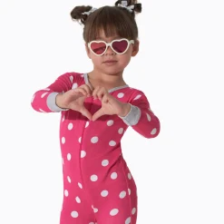 3-Pack Baby & Toddler Girls Dots & Kitties Snug Fit Footless Pajamas