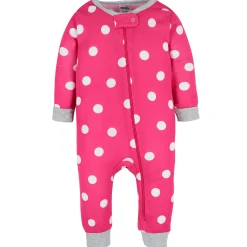 3-Pack Baby & Toddler Girls Dots & Kitties Snug Fit Footless Pajamas