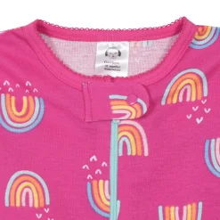 4-Pack Baby & Toddler Girls Dreams & Rainbows Snug Fit Footed Cotton Pajamas