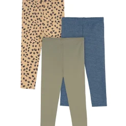 3-Pack Baby & Toddler Girls Green, Leopard Print and Blue Leggings
