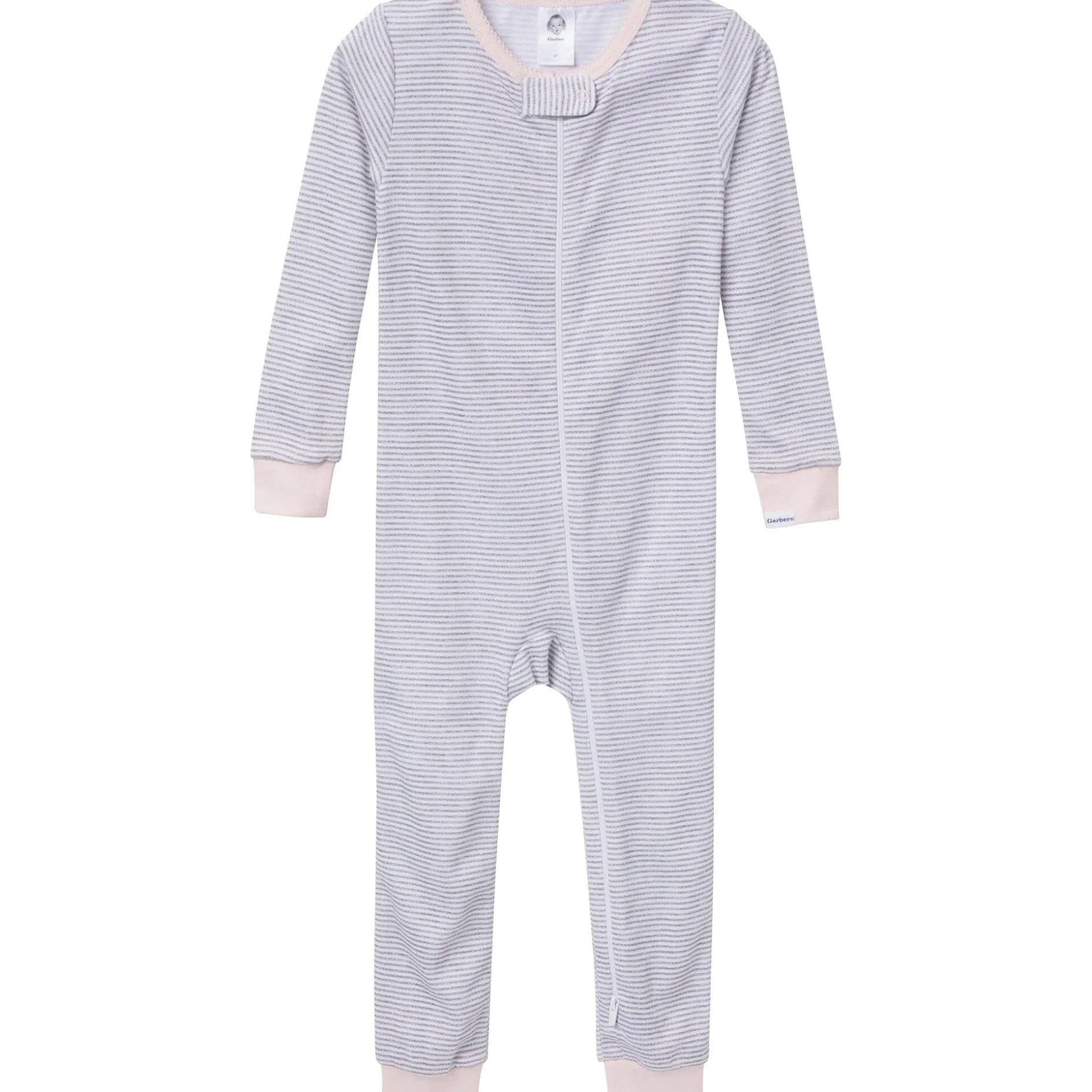 3-Pack Baby & Toddler Girls Hearts Snug Fit Footless Pajamas