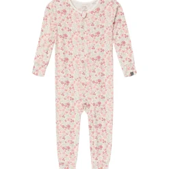 2-Pack Baby & Toddler Girls Ivory Floral Viscose Snug Fit Footless Pajamas