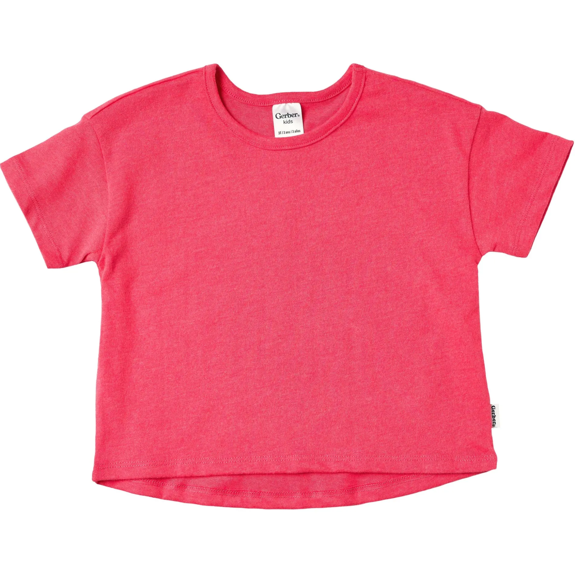 3-Pack Baby & Toddler Girls Ivory, Black, and Pink Short Sleeve Shirts