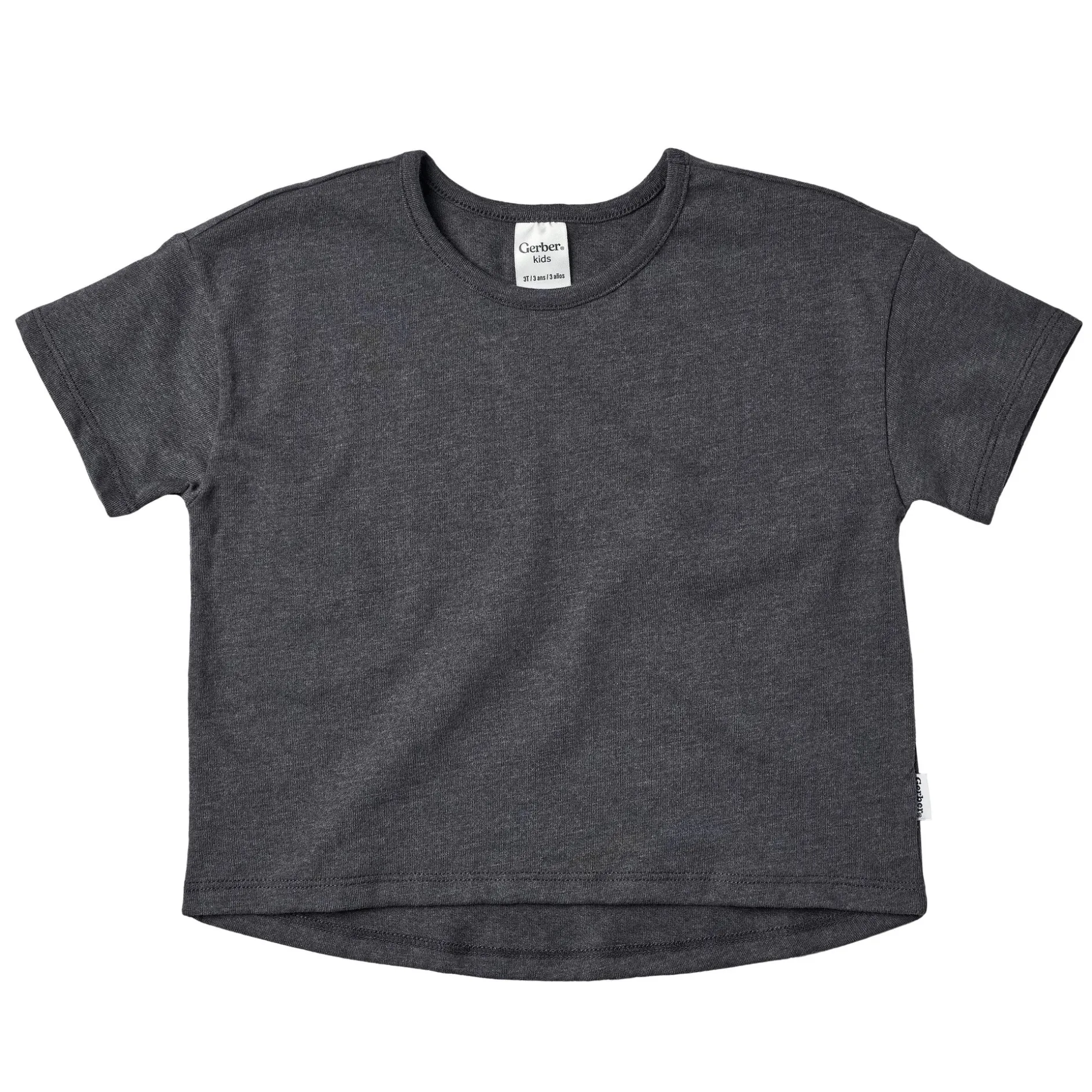 3-Pack Baby & Toddler Girls Ivory, Black, and Pink Short Sleeve Shirts