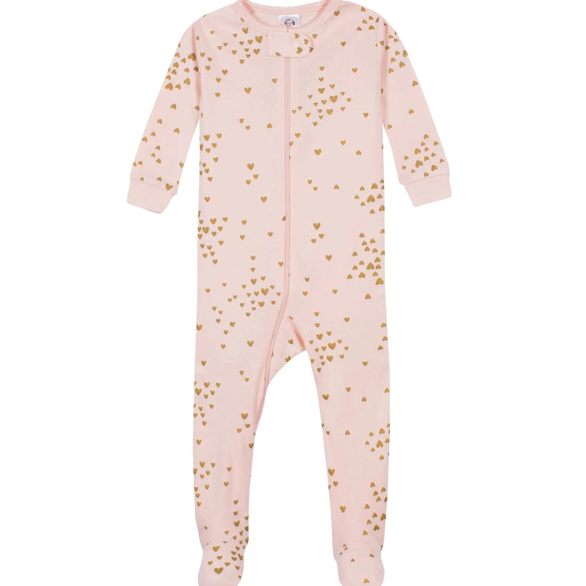 2-Pack Baby & Toddler Girls Love Snug Fit Footed Cotton Pajamas