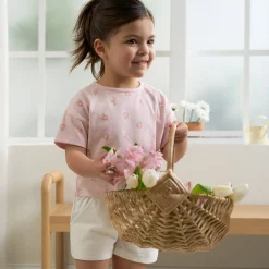 3-Pack Baby & Toddler Girls Navy, White, & Pink Knit Shorts