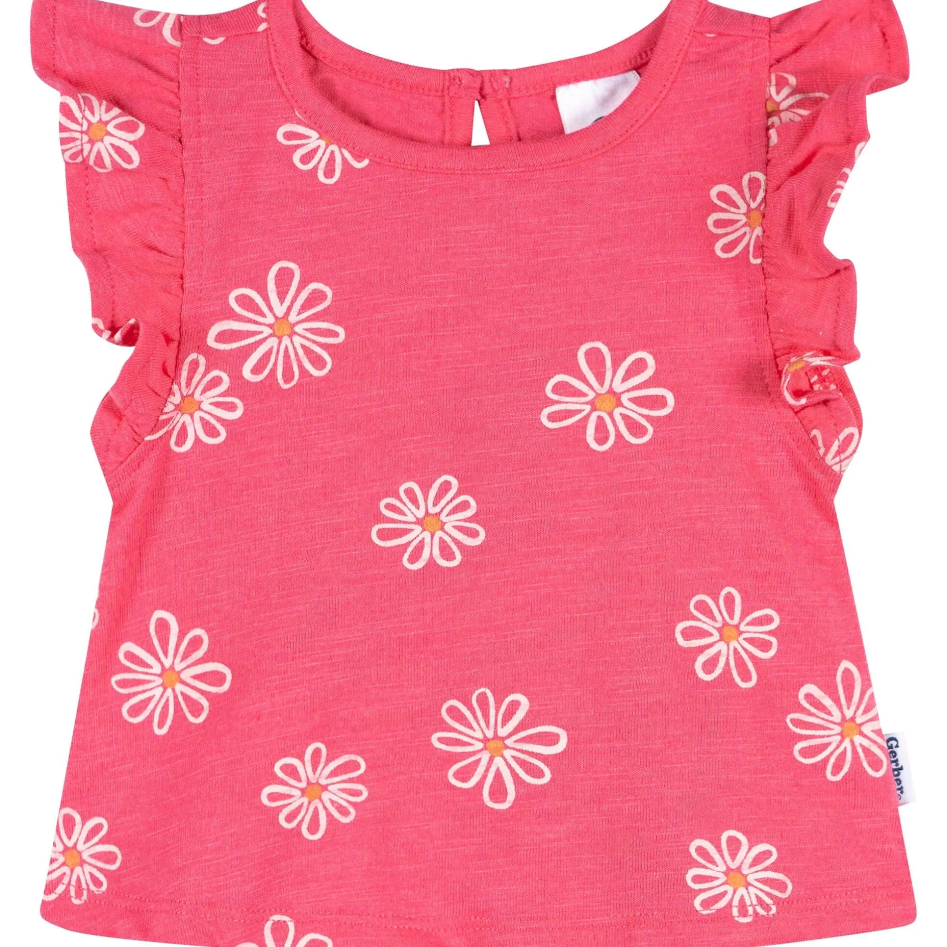 3-Pack Baby & Toddler Girls Pink Strawberries Short Sleeve Shirts