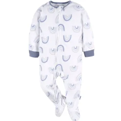 2-Pack Baby & Toddler Girls Purple Rainbows Fleece Pajamas