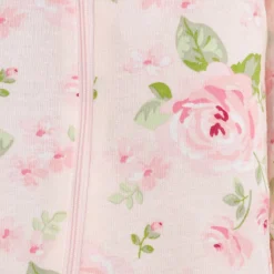 2-Pack Baby & Toddler Girls Rose Snug Fit Footed Cotton Pajamas