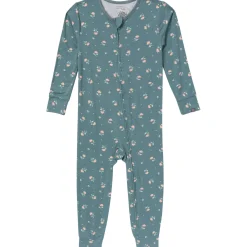 2-Pack Baby & Toddler Girls Teal Rose Viscose Snug Fit Footless Pajamas