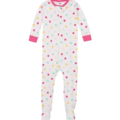 4-Pack Baby & Toddler Girls Unicorns & Cats Snug Fit Footed Cotton Pajamas