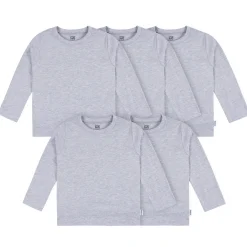 5-Pack Baby & Toddler Heather Gray Long Sleeve Tees