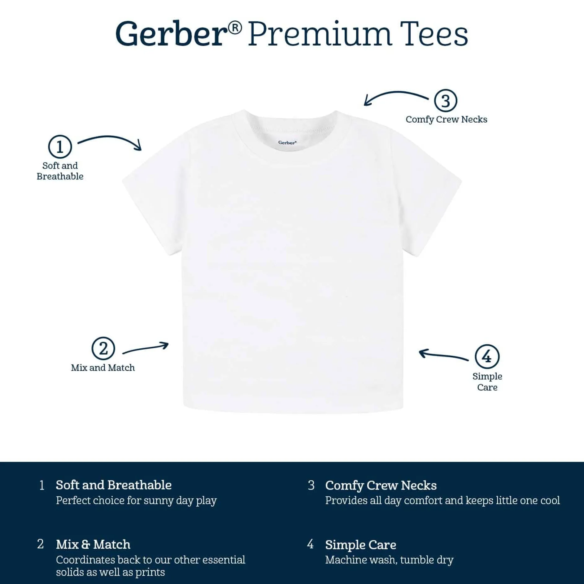 5-Pack Baby & Toddler Heather Gray Long Sleeve Tees
