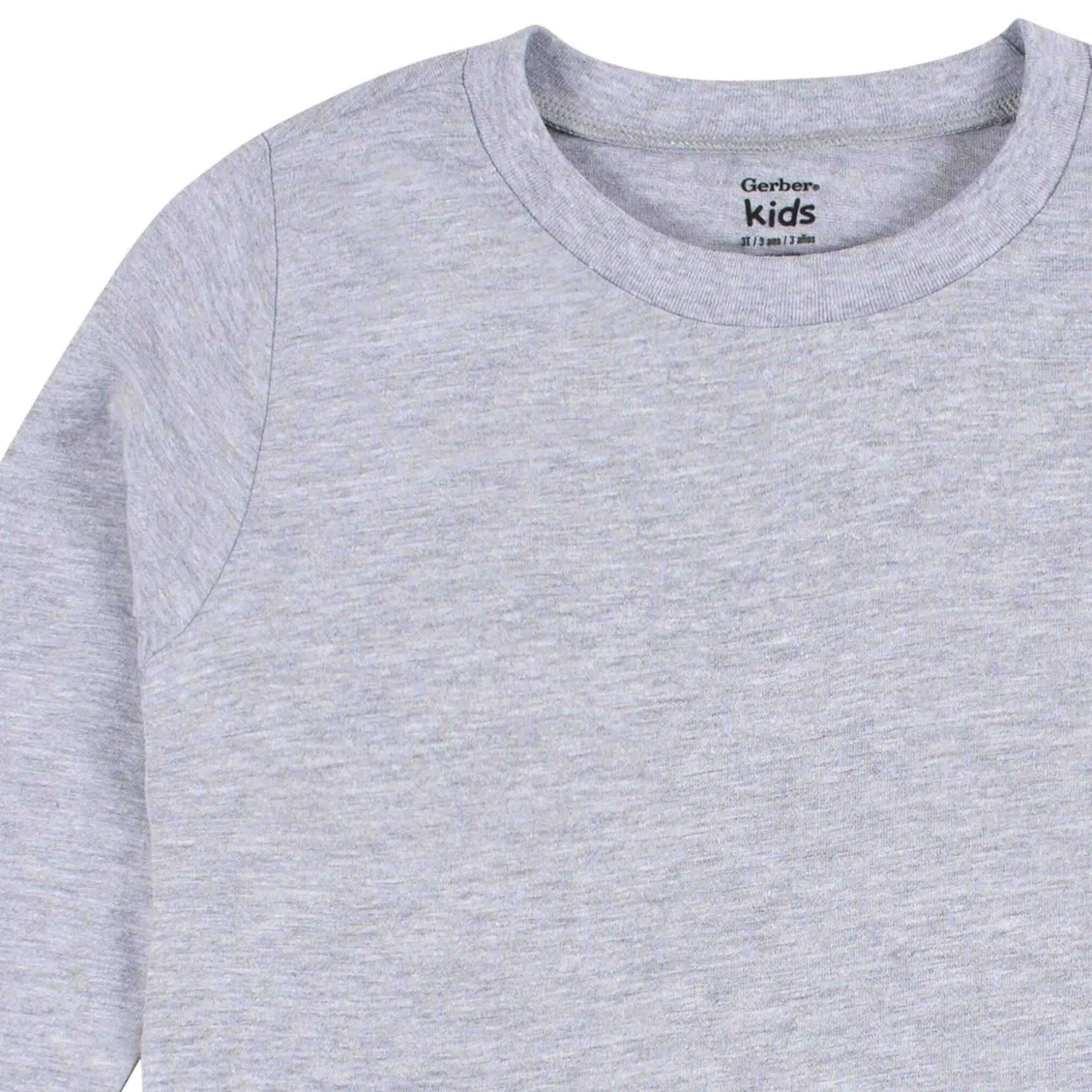 5-Pack Baby & Toddler Heather Gray Long Sleeve Tees