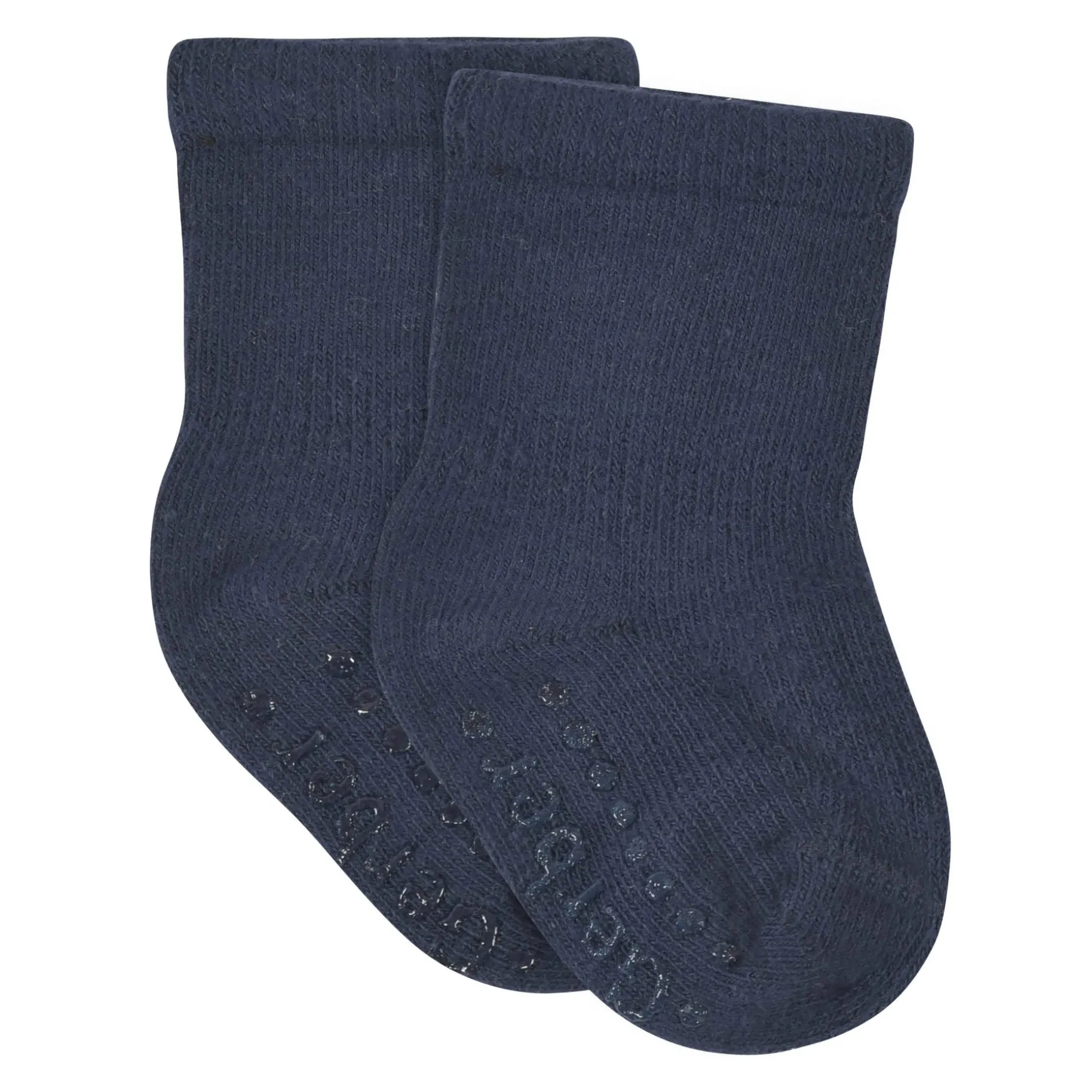 8-Pack Baby & Toddler Navy Wiggle Proof® Jersey Crew Socks