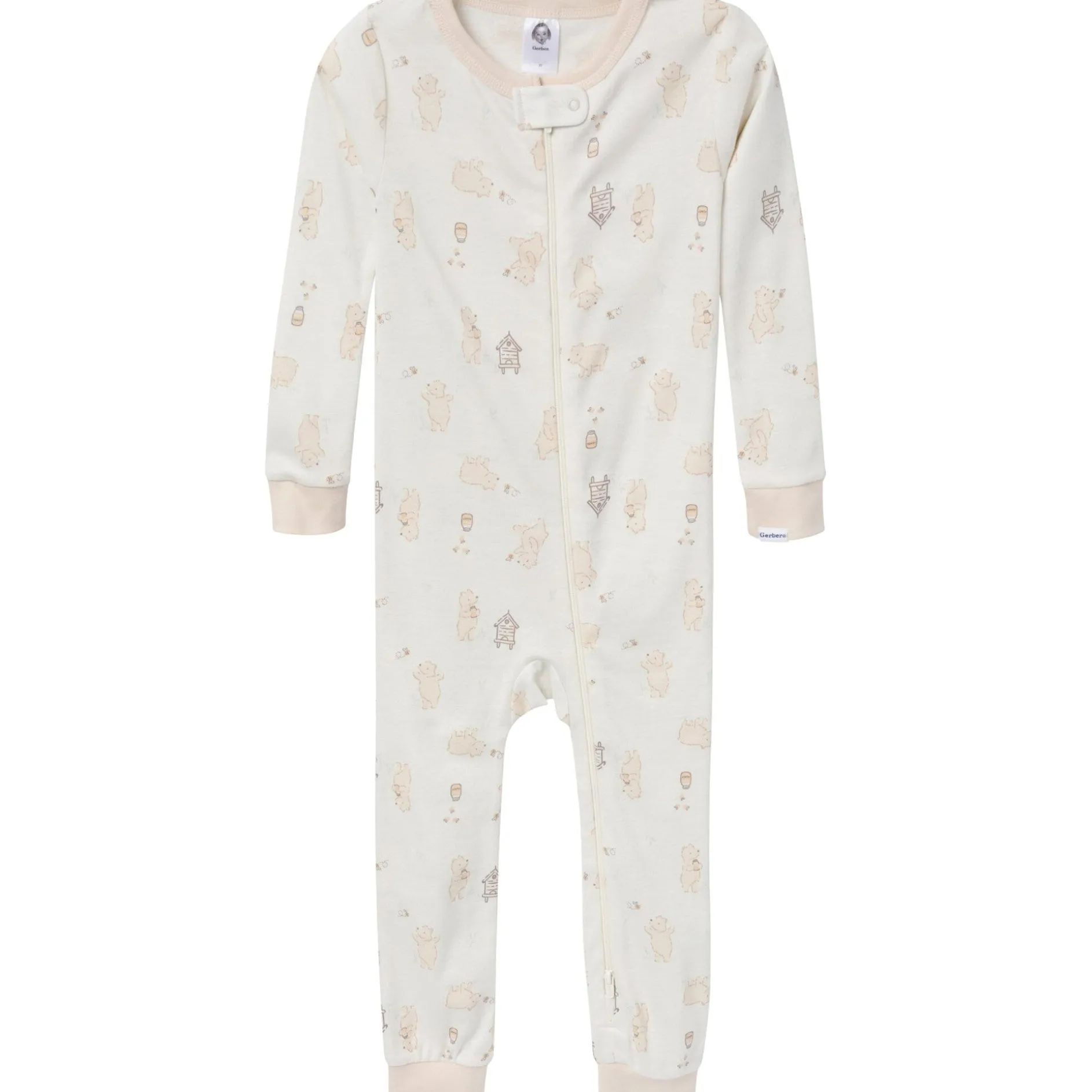 3-Pack Baby & Toddler Neutral Bear Snug Fit Footless Pajamas