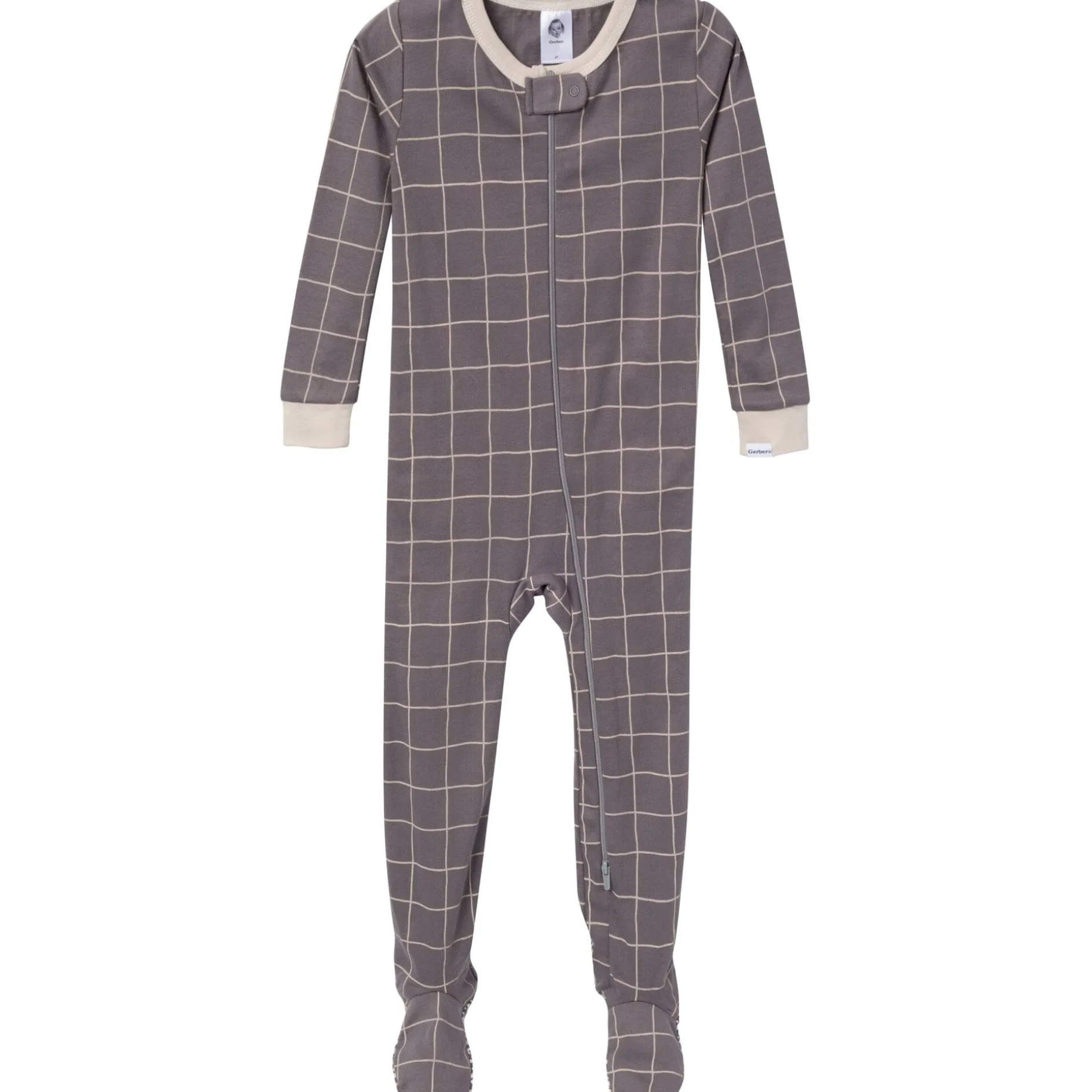 4-Pack Baby & Toddler Neutral Dog Snug Fit Footed Pajamas