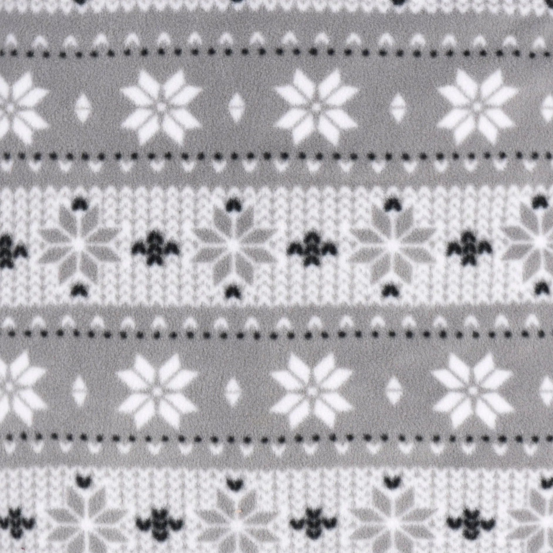2-Pack Baby & Toddler Neutral Grey Fair Isle Fleece Pajamas