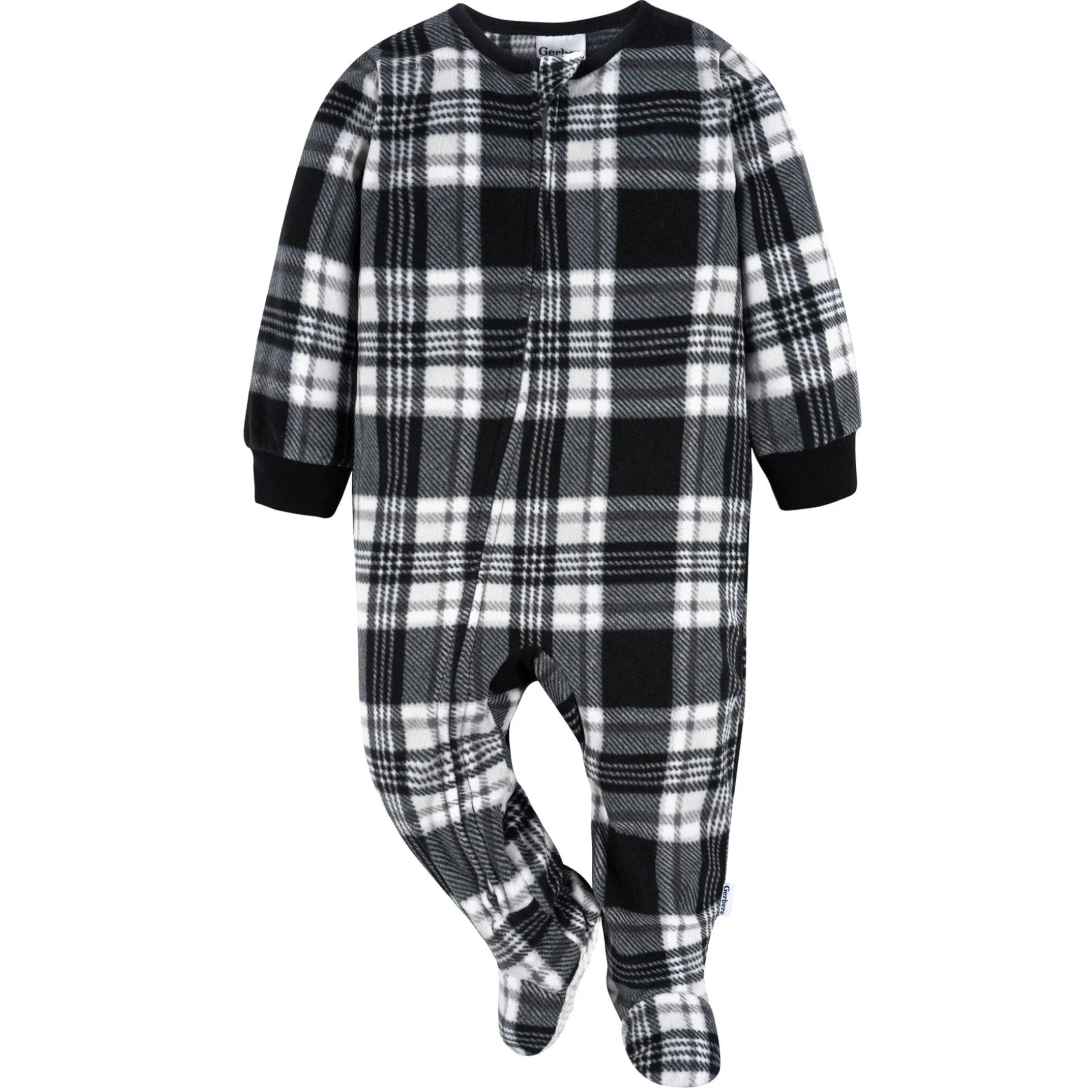2-Pack Baby & Toddler Neutral Grey Fair Isle Fleece Pajamas
