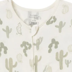 2-Pack Baby & Toddler Neutral Ivory Cactus Viscose Snug Fit Footless Pajamas