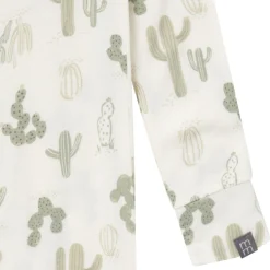 2-Pack Baby & Toddler Neutral Ivory Cactus Viscose Snug Fit Footless Pajamas