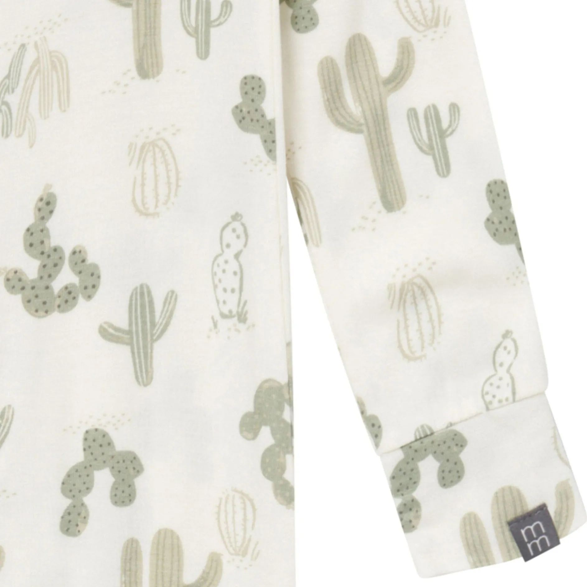 2-Pack Baby & Toddler Neutral Ivory Cactus Viscose Snug Fit Footless Pajamas