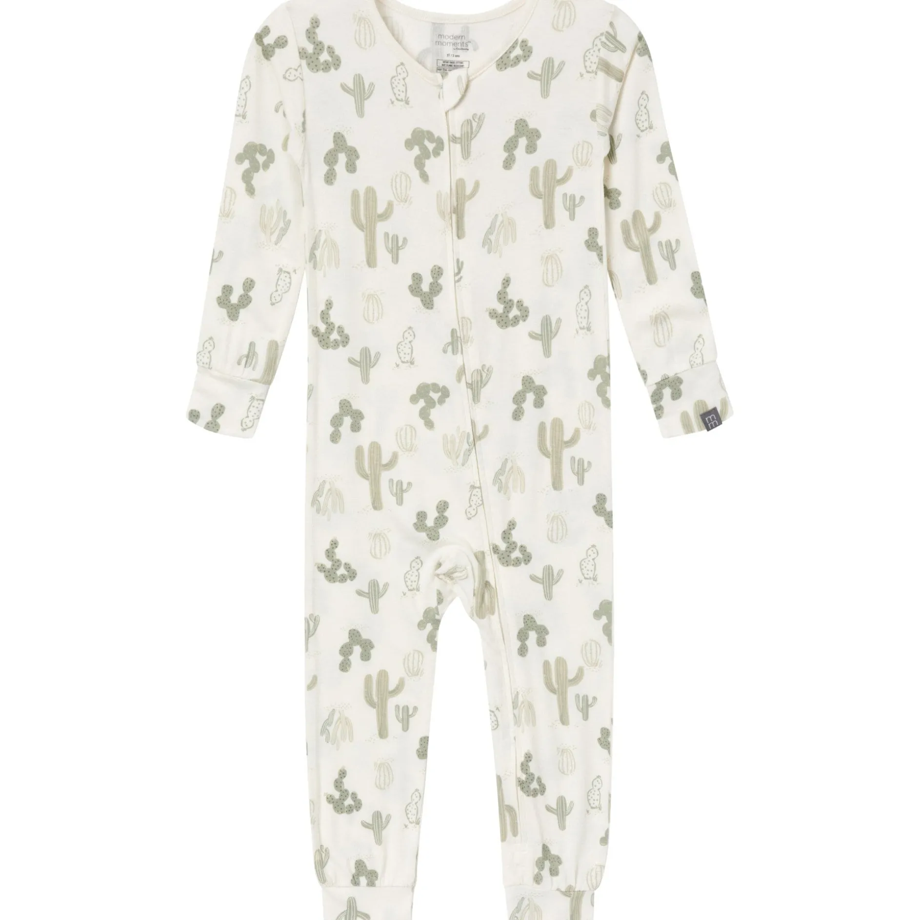 2-Pack Baby & Toddler Neutral Ivory Cactus Viscose Snug Fit Footless Pajamas