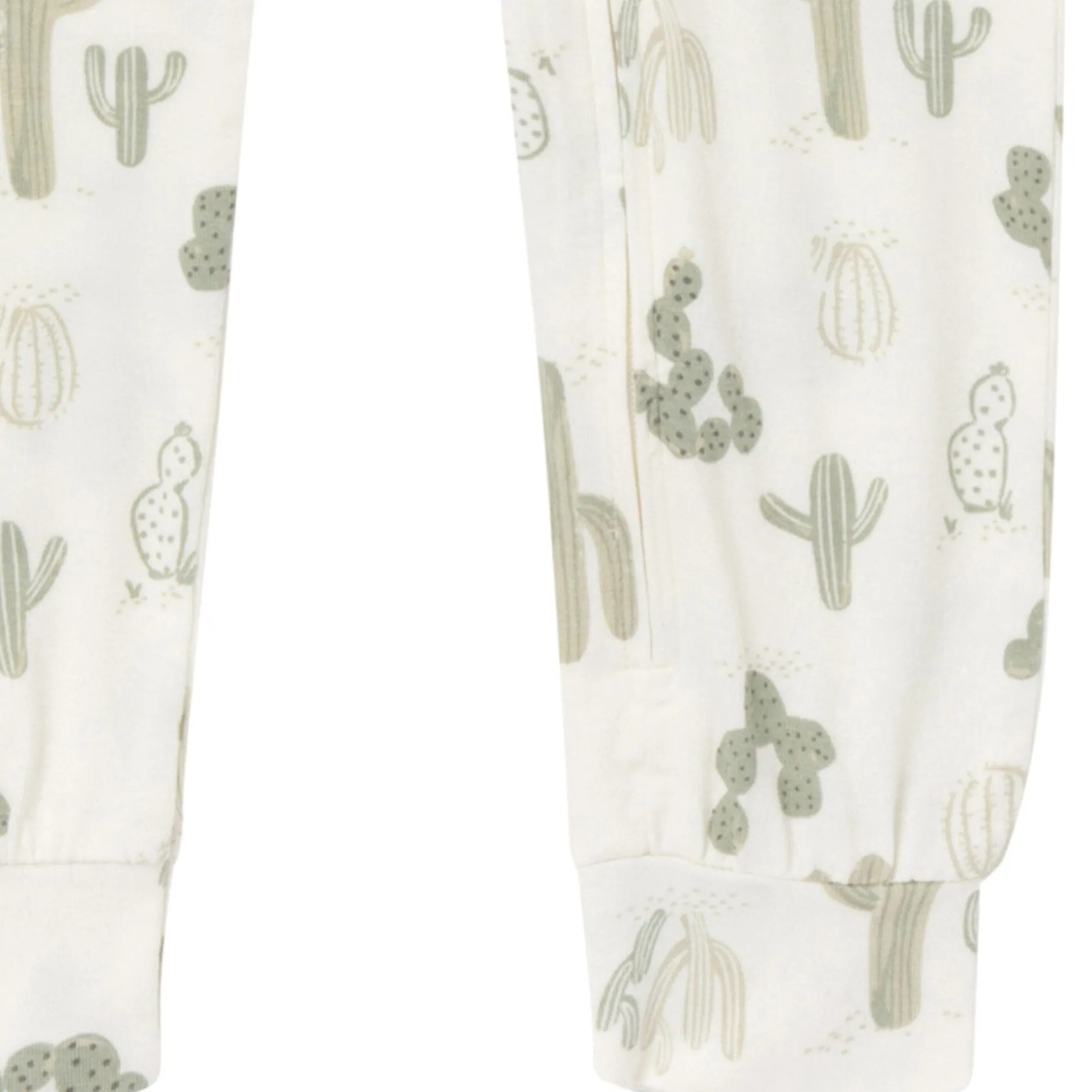 2-Pack Baby & Toddler Neutral Ivory Cactus Viscose Snug Fit Footless Pajamas