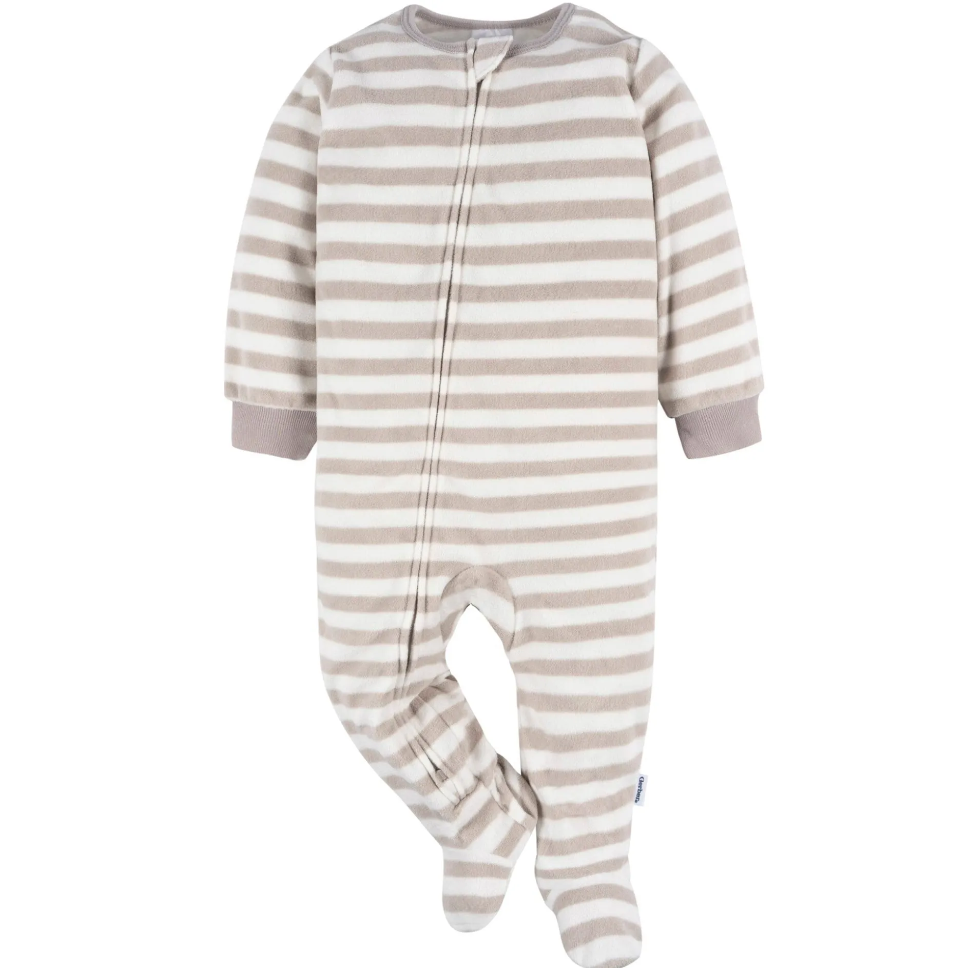 2-Pack Baby & Toddler Neutral Stars Fleece Pajamas
