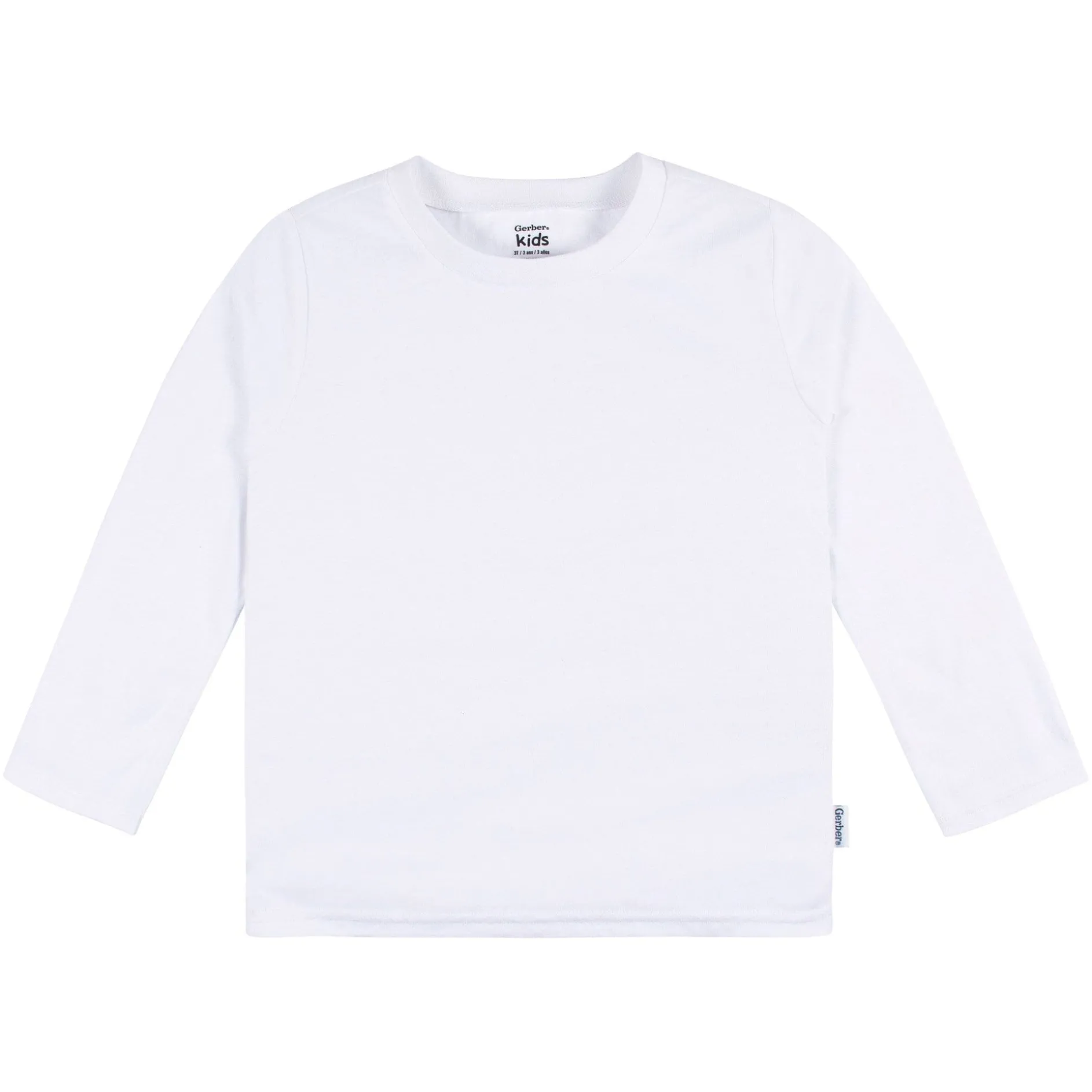 5-Pack Baby & Toddler White Long Sleeve Tees