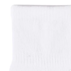 8-Pack Baby & Toddler White Wiggle Proof® Jersey Crew Socks