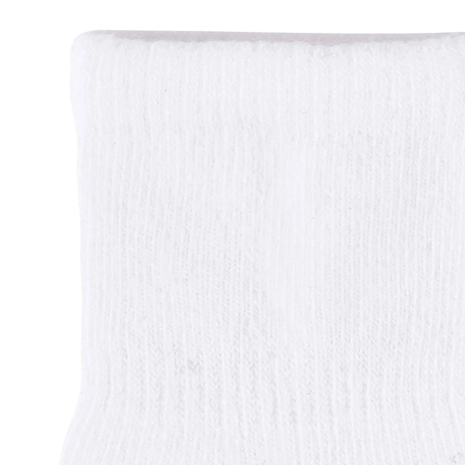 8-Pack Baby & Toddler White Wiggle Proof® Jersey Crew Socks
