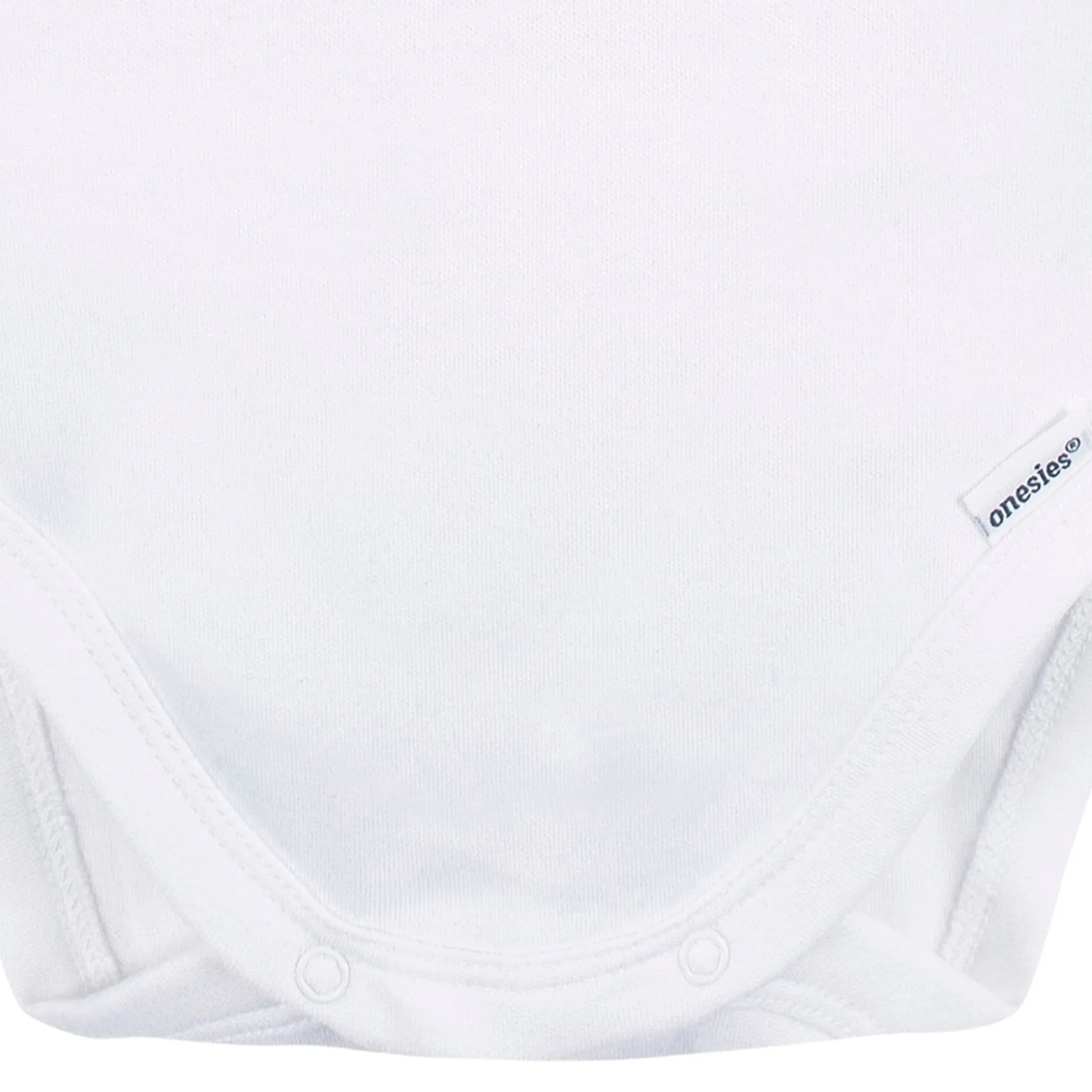 5-Pack Baby White Premium Long Sleeve Onesies® Bodysuits