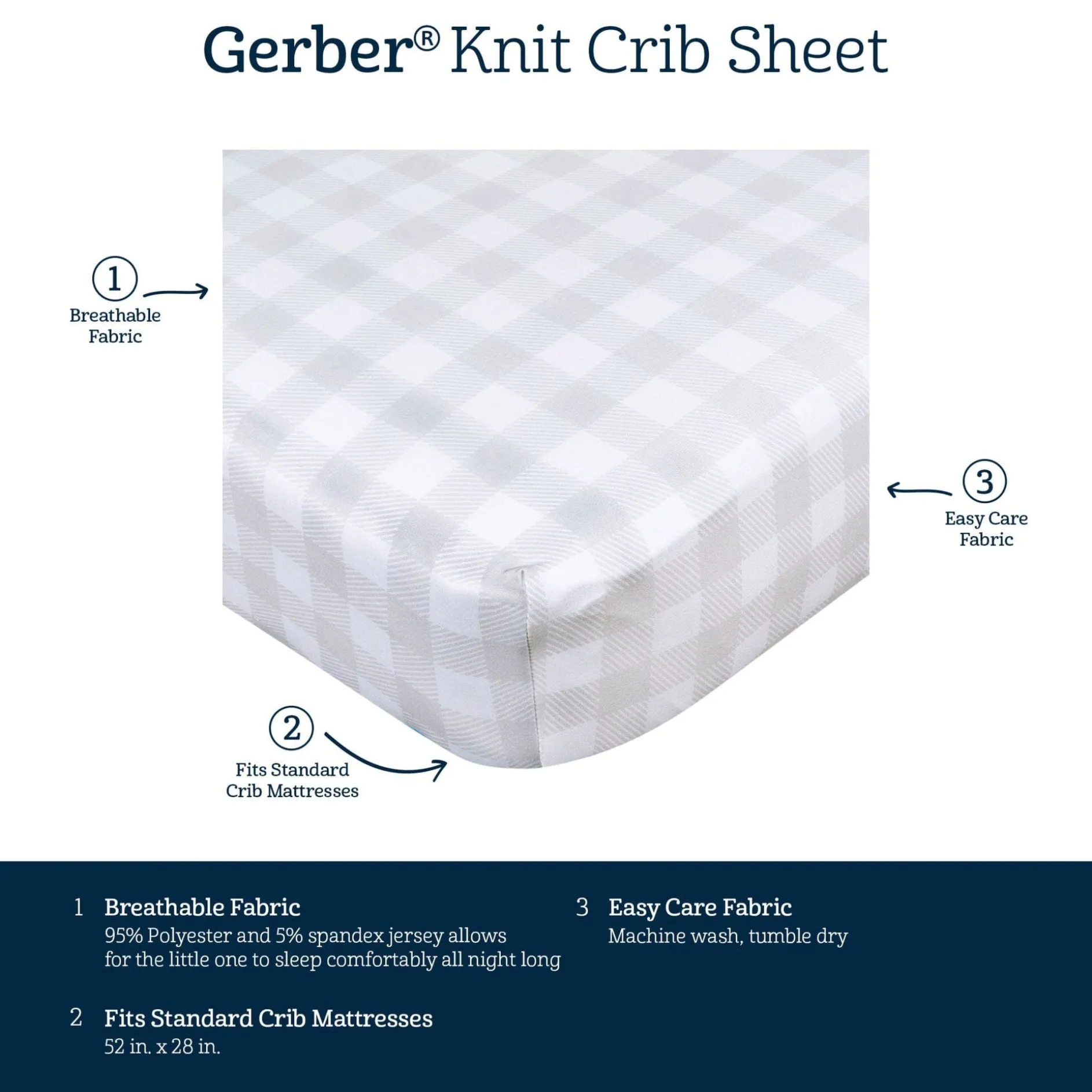 2-Pack Boys Coastal Calm Stretchy Crib Sheets