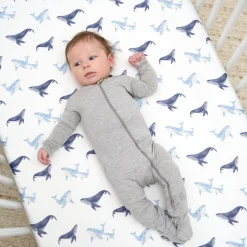 2-Pack Boys Coastal Calm Stretchy Crib Sheets