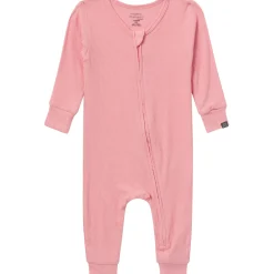 2-Pack Girls Peach Floral Viscose Snug Fit Footless Pajamas