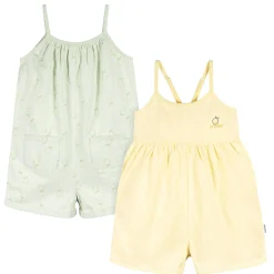 2-Pack Infant and Toddler Girls Yellow & Lemons Rompers