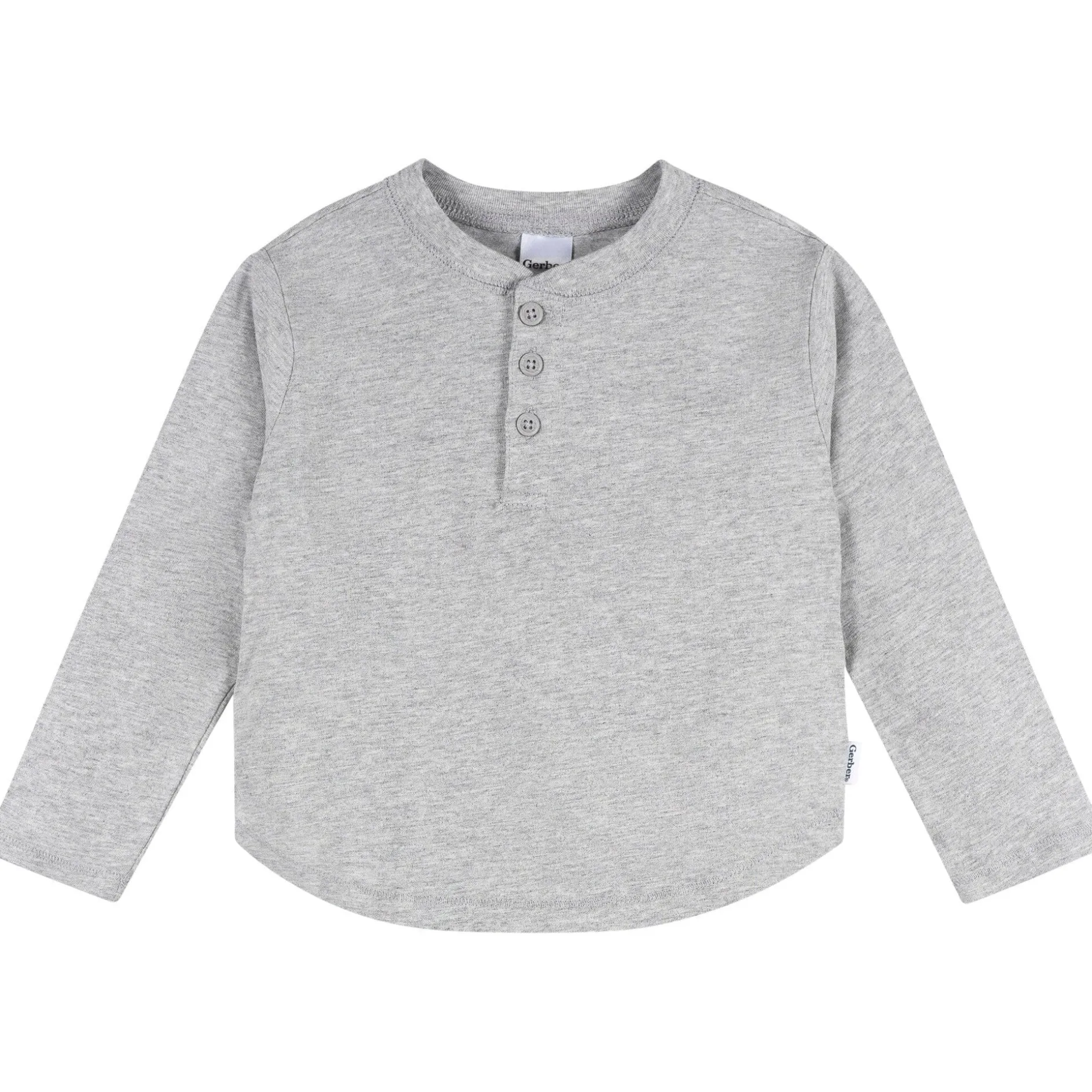 3-Pack Infant & Toddler Boys Black/White/Grey Long Sleeve Shirts