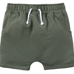 2-Pack Infant & Toddler Boys Dark Green & Light Tan Harem Shorts