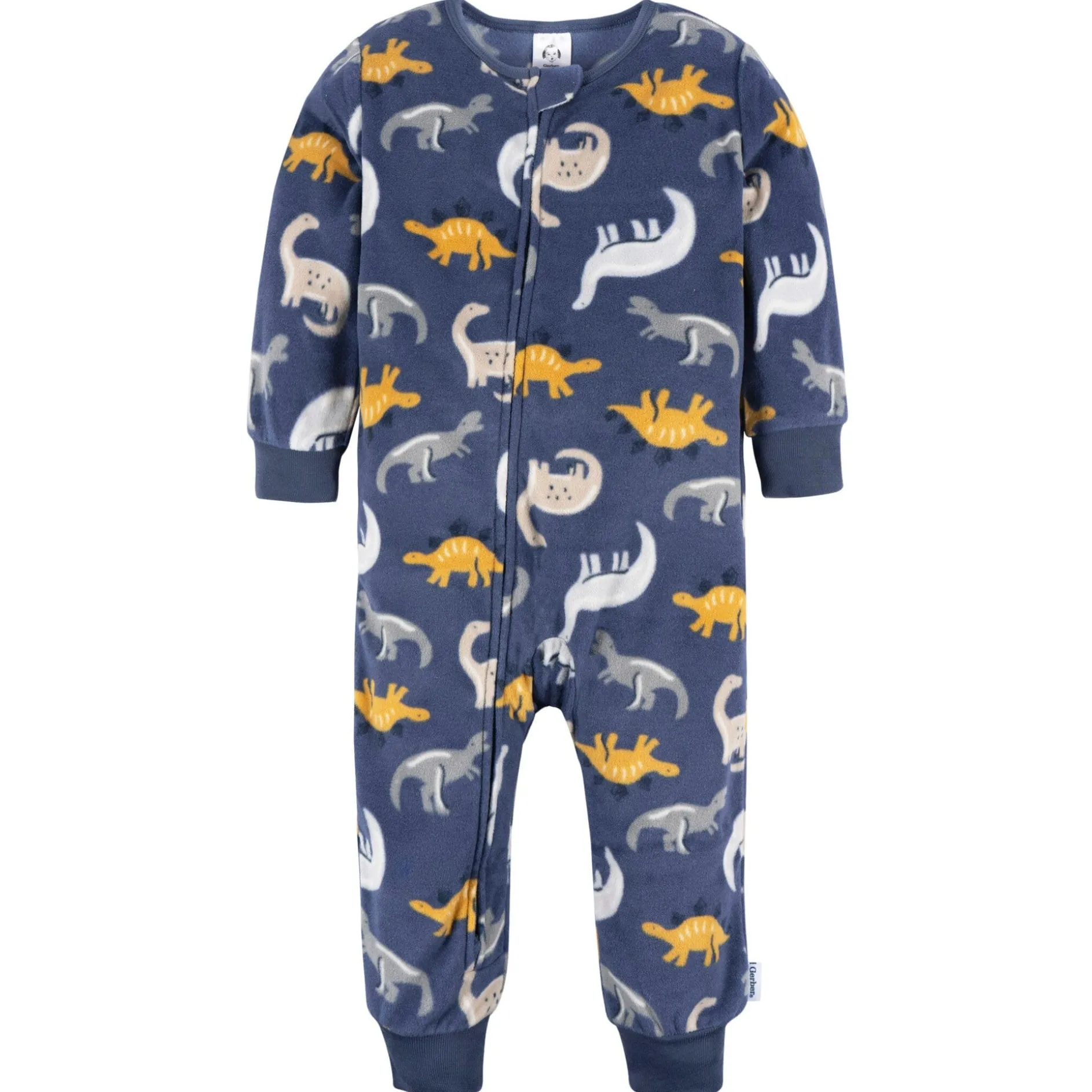 3-Pack Infant & Toddler Boys Dogs & Dinos Footless Fleece Pajamas