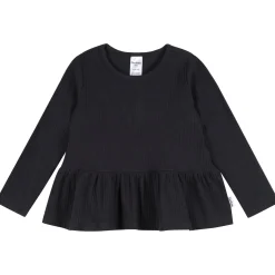 3-Pack Infant & Toddler Girls Black, White, & Grey Long Sleeve Shirts